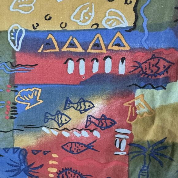 VTG The Territory Ahead Shirt Mens 2XL Abstract Hawaiian Polynesian Tribal 90s - Picture 5 of 14